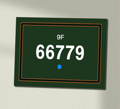 66779 BR Lined Green Data Panel Sign