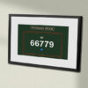 66779 BR Lined Green with name Framed Data Panel 66779 BR Lined Green with name Framed Data Panel