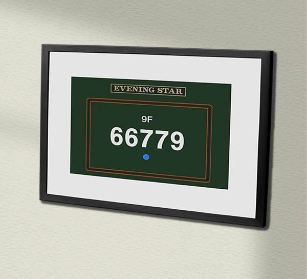 66779 BR Lined Green with name Framed Data Panel 66779 BR Lined Green with name Framed Data Panel