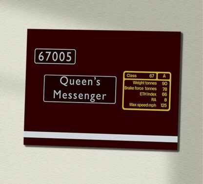 67005 Queens Messenger Data Panel Sign