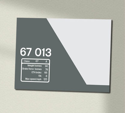 67013 Chiltern Clear Data Panel Sign