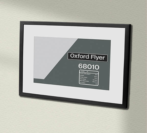 68010 Chiltern Clear with name Framed Data Panel 68010 Chiltern Clear with name Framed Data Panel