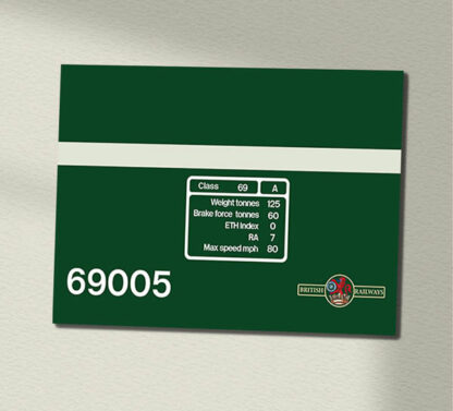 69005 BR Green Data Panel Sign