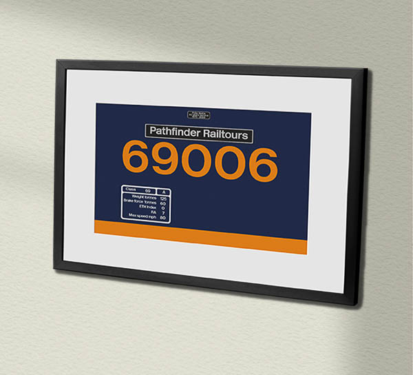 69006 GBRF Clear Framed Data Panel 69006 GBRF Clear Framed Data Panel