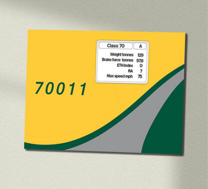 70011 Freightliner Powerhaul clean Data Panel Sign