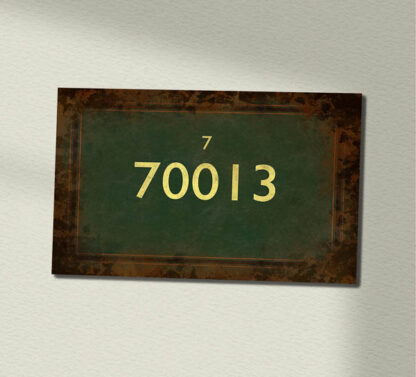 70013 BR Green 290 X 200 flame cut Wall Sign