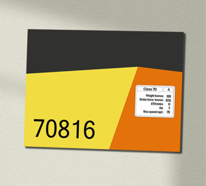 70816 Colas Clear Data Panel Sign