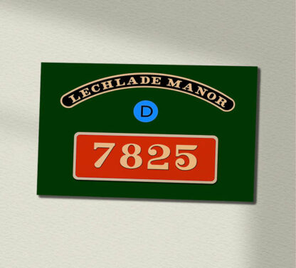 7825 GWR Green Green 290 X 200 Wall Sign