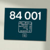 84001 BR Blue data plate Data Panel Sign 84001 BR Blue data plate Data Panel Sign