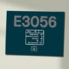 85 E3056 BR Blue data plate Data Panel Sign 85 E3056 BR Blue data plate Data Panel Sign