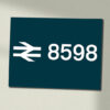 8598 br blue Number Data Panel Sign 8598 br blue Number Data Panel Sign