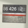 86426 IC Mainline weathered Data Panel Sign 86426 IC Mainline weathered Data Panel Sign