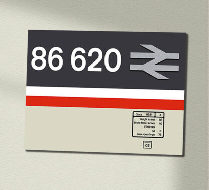 86620 IC Mainline Clear Data Panel Sign