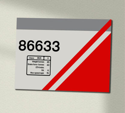 86633 Freightliner Grey Data Panel Sign