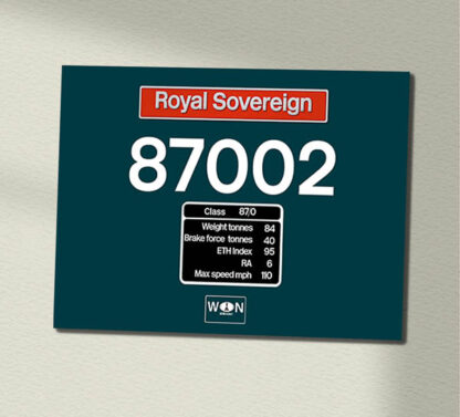 87002 Caledonian Data Panel Sign