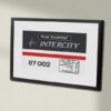 87002 Intercity Swift with name Clear Framed Data Panel 87002 Intercity Swift with name Clear Framed Data Panel