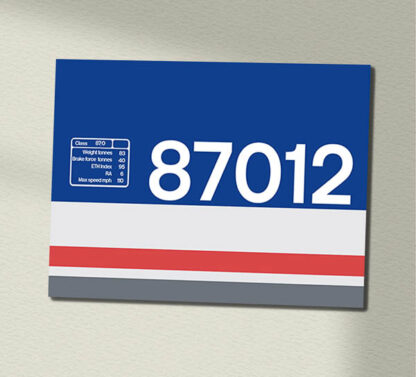 87012 NSE Revised Clear Data Panel Sign