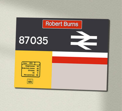 87035 Intercity Original Data Panel Sign