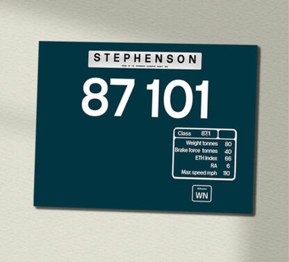 87101 Large Logo data plate Data Panel Sign