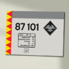87101 RF Distribution Clear Data Panel Sign 87101 RF Distribution Clear Data Panel Sign