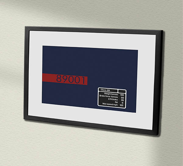 89001 GNER Framed Data Panel 89001 GNER Framed Data Panel