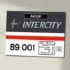 89001 Intercity Swift Clear with name Data Panel Sign 89001 Intercity Swift Clear with name Data Panel Sign