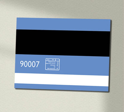 90007 Anglia blue Data Panel Sign