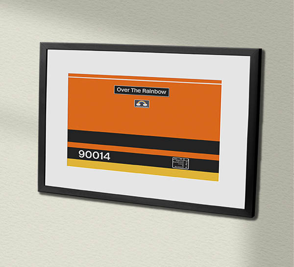 90014 Freightliner G+W with name Framed Data Panel 90014 Freightliner G+W with name Framed Data Panel