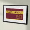 90017 EWS Original Clear Framed Data Panel 90017 EWS Original Clear Framed Data Panel