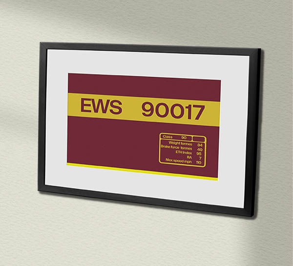 90017 EWS Original Clear Framed Data Panel 90017 EWS Original Clear Framed Data Panel