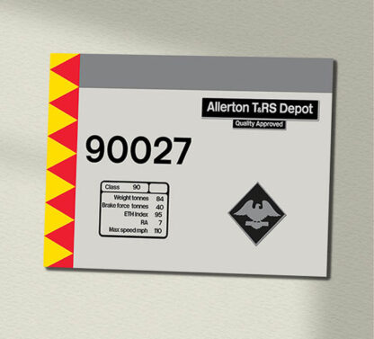 90027 RF Distribution Clear Data Panel Sign