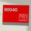90040 DB Schenker Red Clear Data Panel Sign 90040 DB Schenker Red Clear Data Panel Sign