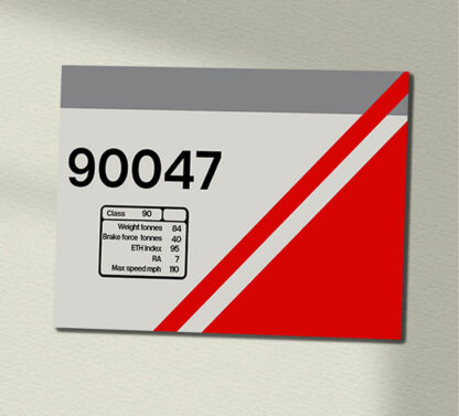 90047 Freightliner Grey Data Panel Sign