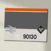 90130 SNCF Heritage Clear Data Panel Sign 90130 SNCF Heritage Clear Data Panel Sign
