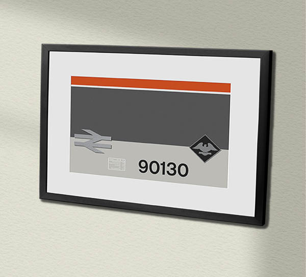 90130 SNCF Heritage Clear Framed Data Panel 90130 SNCF Heritage Clear Framed Data Panel