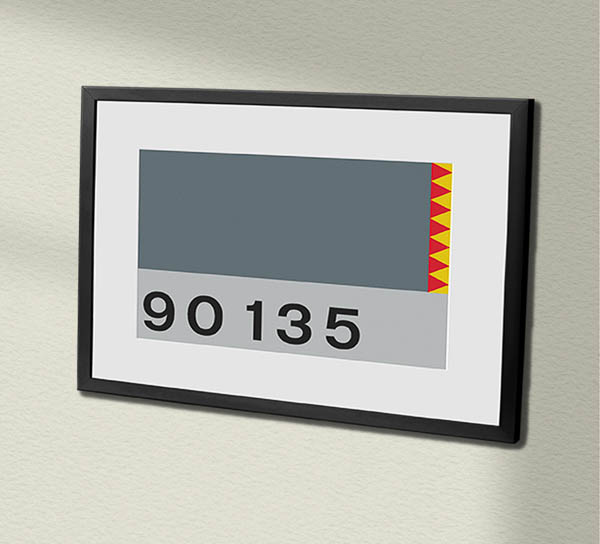 90135 Railfreight Distribution Eurotunnel Framed Data Panel 90135 Railfreight Distribution Eurotunnel Framed Data Panel