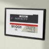 91001 Intercity Swift Clear with name Framed Data Panel 91001 Intercity Swift Clear with name Framed Data Panel