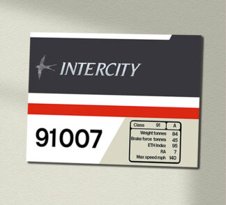 91007 Intercity Swift Clear Data Panel Sign