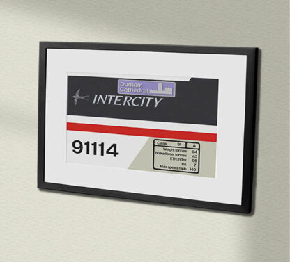 91114 Intercity Swift Clear with name Framed Data Panel