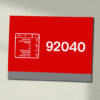 92040 DB Schenker Red Clear Data Panel Sign 92040 DB Schenker Red Clear Data Panel Sign