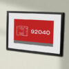 92040 DB Schenker Red Clear Framed Data Panel 92040 DB Schenker Red Clear Framed Data Panel