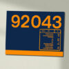 92043 GBRF Clear Data Panel Sign 92043 GBRF Clear Data Panel Sign