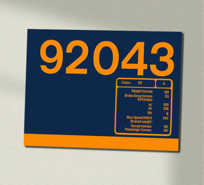 92043 GBRF Clear Data Panel Sign