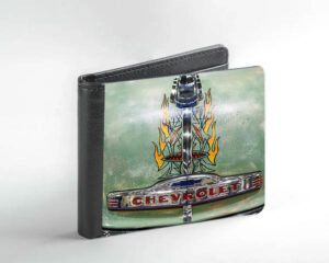 Bonnet artwork on a Chevrolet truck Faux Leather Wallet Bonnet artwork on a Chevrolet truck Faux Leather Wallet