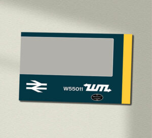 Class 122 BR Blue WMPTE 200 x 290 Wall Sign Class 122 BR Blue WMPTE 200 x 290 Wall Sign