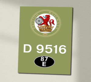 Class 14 D9516 BR Green Wall Sign