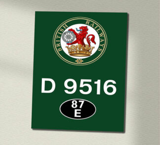 Class 14 D9516 BR Green Wall Sign