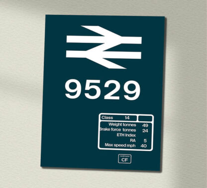 Class 14 D9529 BR Blue Wall Sign