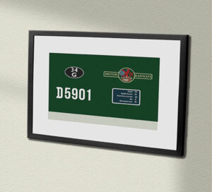 Class 23 D5901 BR Green with DP Framed Data Panel Class 23 D5901 BR Green with DP Framed Data Panel