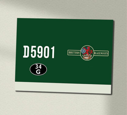 Class 23 D5901 Data Panel Sign